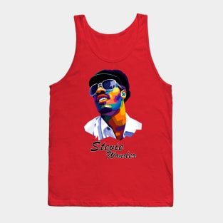 Stevie Wonder Wpap Pop Art Tank Top